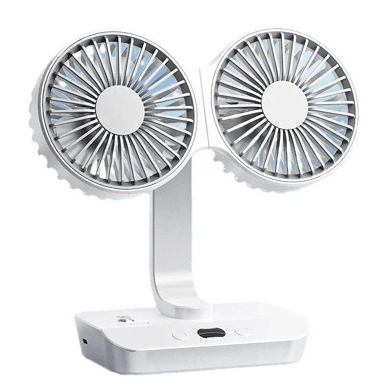 

Adapted for Double Sided Fan, Desktop Oscillating Dual Fan, Double Desktop Oscillating Fan, USB Rechargeable 4 Gear Wind