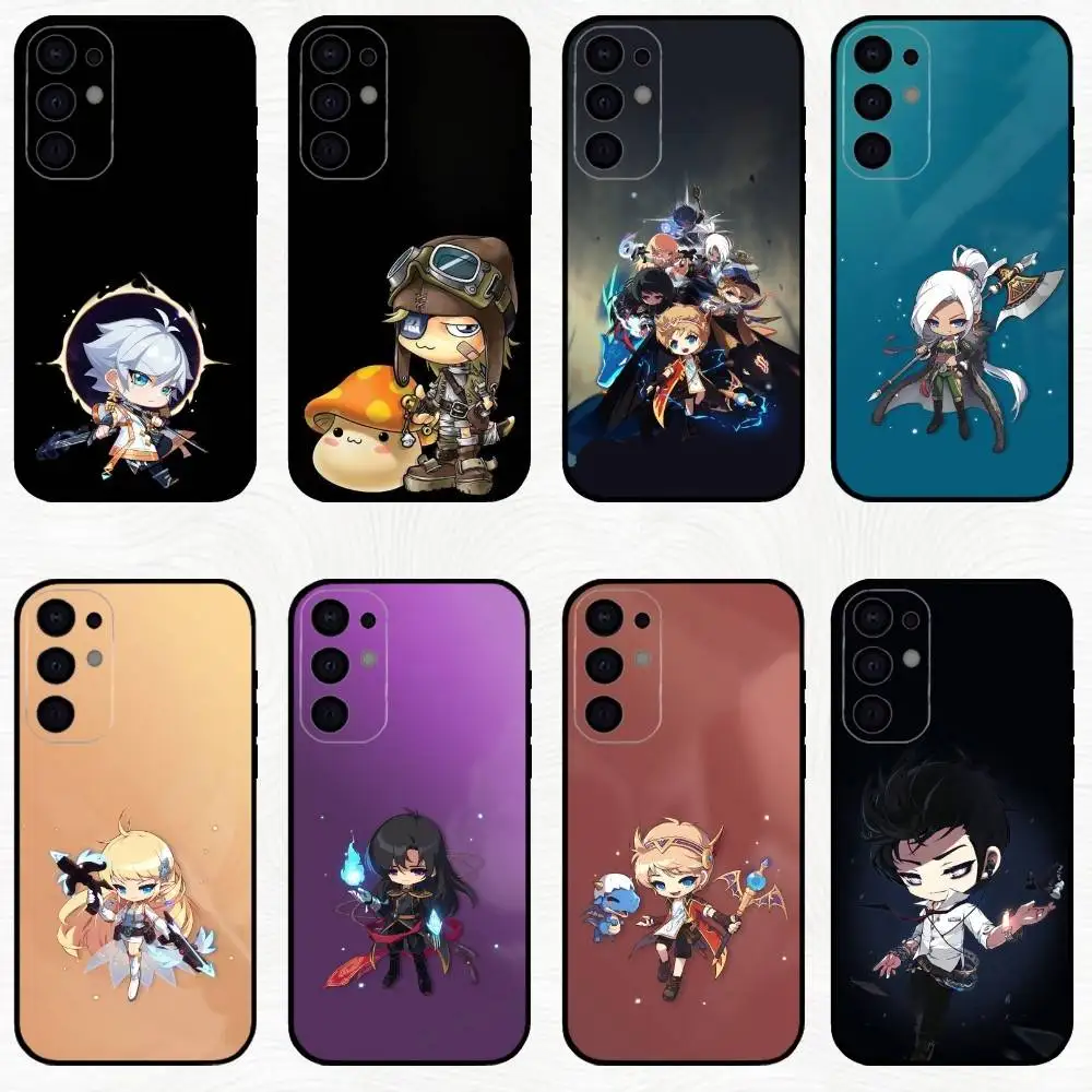 

Game M-Maplestory Phone Case For Samsung S25,S24,S23,S22,S21,S20,Plus,Fe,Lite,Others Black Cover