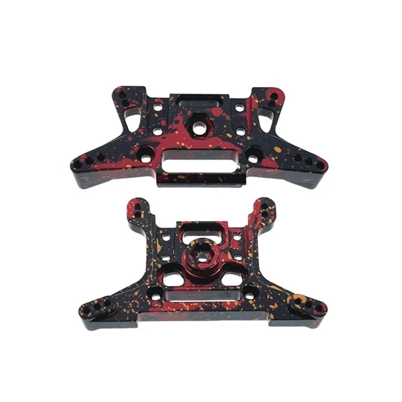 ABXE-For MJX 1/10 10210 10208 V2 Version RC Car Accessories- RC Car Upgrade Front And Rear Shock Absorber Mounts Kit