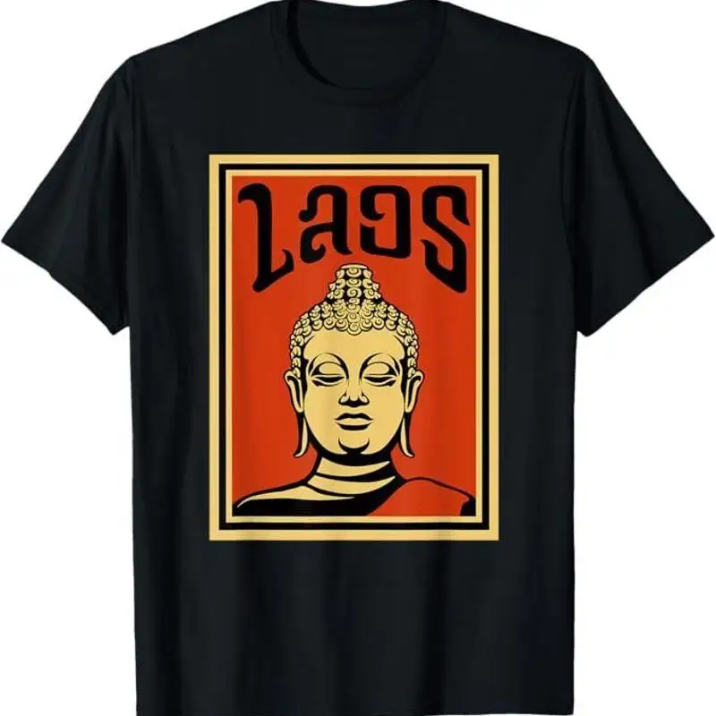 New Limited Laos Lao Buddha Monk Statue T Shirt S 5Xl
