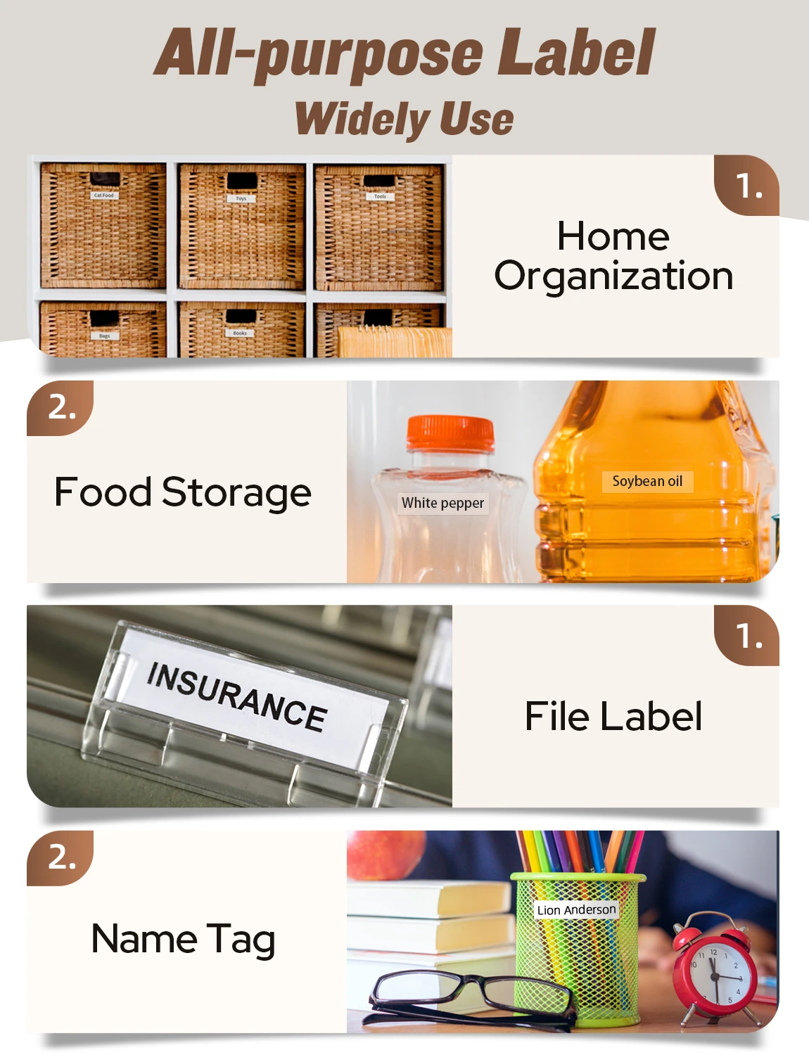Mesin Pembuat Label Makeid L1-C dengan Pita - Pembuat Label Portabel & Dapat Diisi Ulang Kompatibel dengan Pita Tahan Air 9 12 16Mm