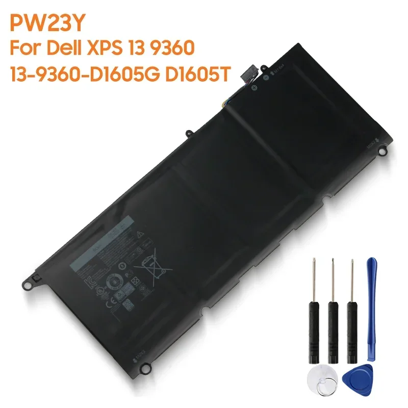 

Powerful Replacement Battery PW23Y RNP72 0RNP72 0TP1GT For Dell XPS 13 9360 13-9360-D1605G D1605T D1705 60Wh High Capacity