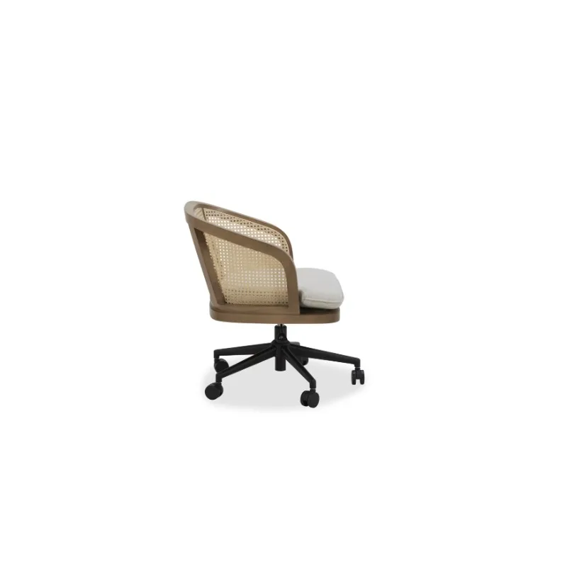 Springwood Desk Chair, Light Honey Finish，Comfort，Dacron and high-density foam ，