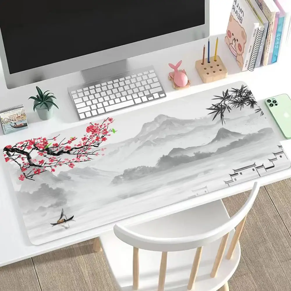 

Landscape Painting Mouse Pad Cute HD Mousepad Pad Extended Gaming Keyboard LargeMousepad 90x40cm XXL Gamer Mousepad