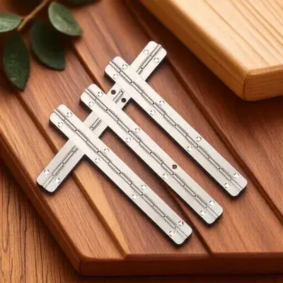 

4pcs Long Wooden Boxes Long For Jewelry Box Metal Box Smooth Piano Hinges For Jewelry Case Diy Crafts Decorative Hinges