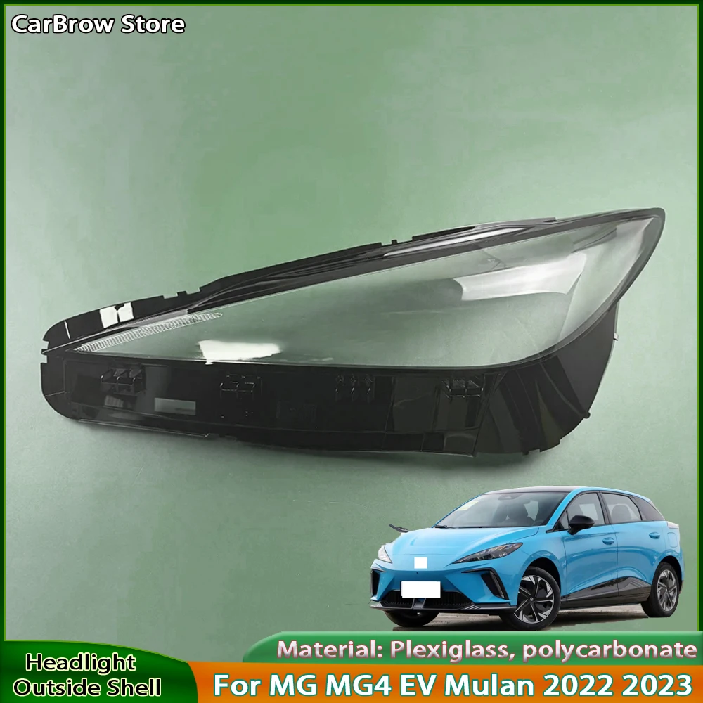 

Headlight Transparent Lens Lamp Shell For MG MG4 EV Mulan 2022 2023 Headlamp Cover Masks Plexiglass Replace Original Lampshade