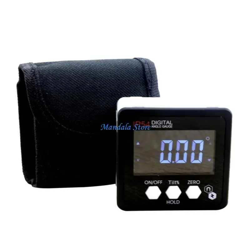 

U2JC Digital Gauge Waterproof Protractor Inclinometer Bevel Box Test Compact-