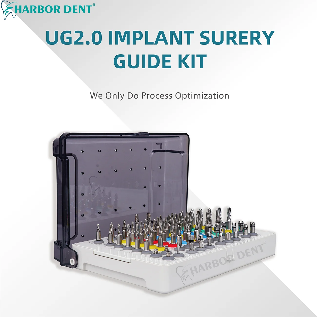 

Dental Implant Surgery Guide Kit Tissue Punch Pilot Reaming Anchor Drills Guider Set Dentistry Equipment