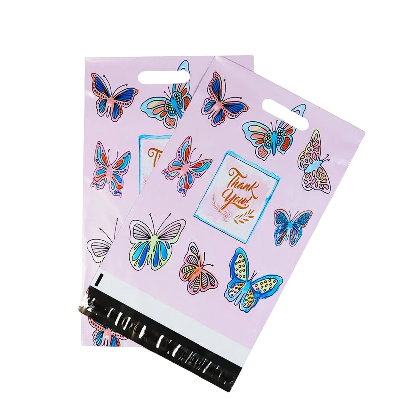 Designer Poly Mailers 26x33cm 10PCS Sample Variety Pack- Butterfly/Ribbon/Fairy Printed Self Sealing Shipping Poly Envelopes Bag