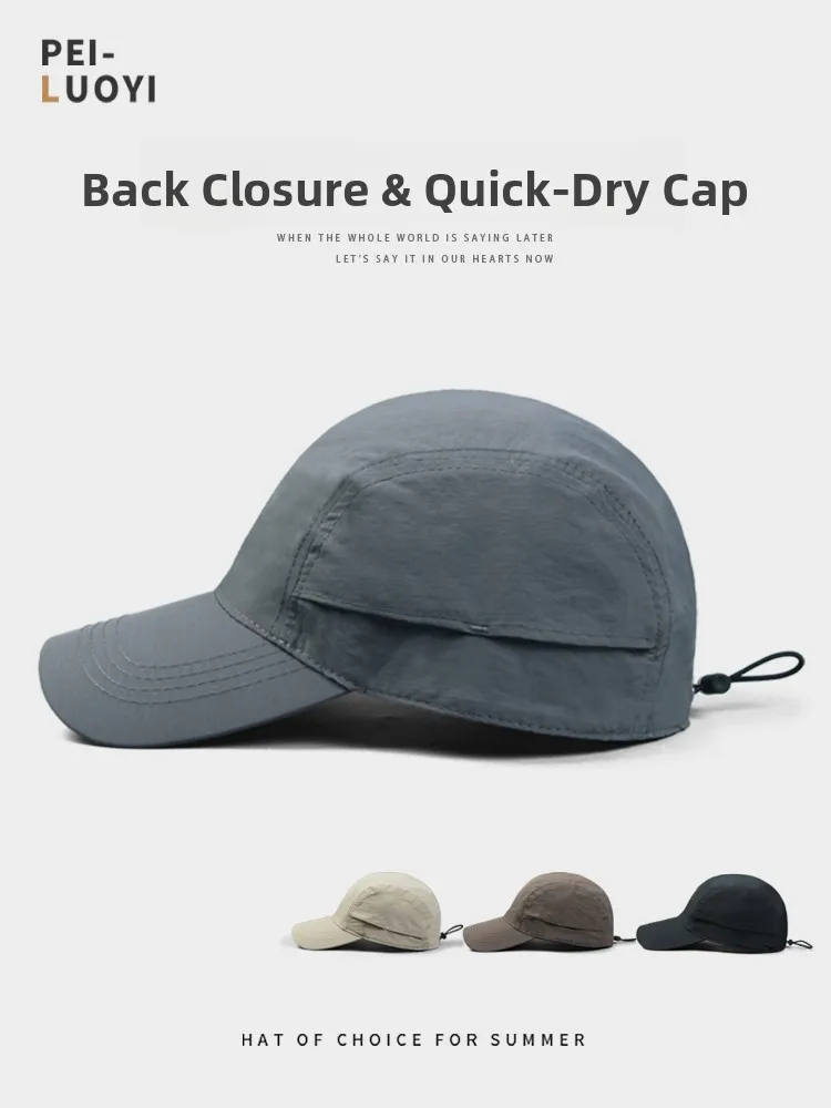 

Qui Dry Thin Summer Baseball Cap ex Outdoor Sports Hat Breathable Comfortable Lightweight Adjustable Head Circumference