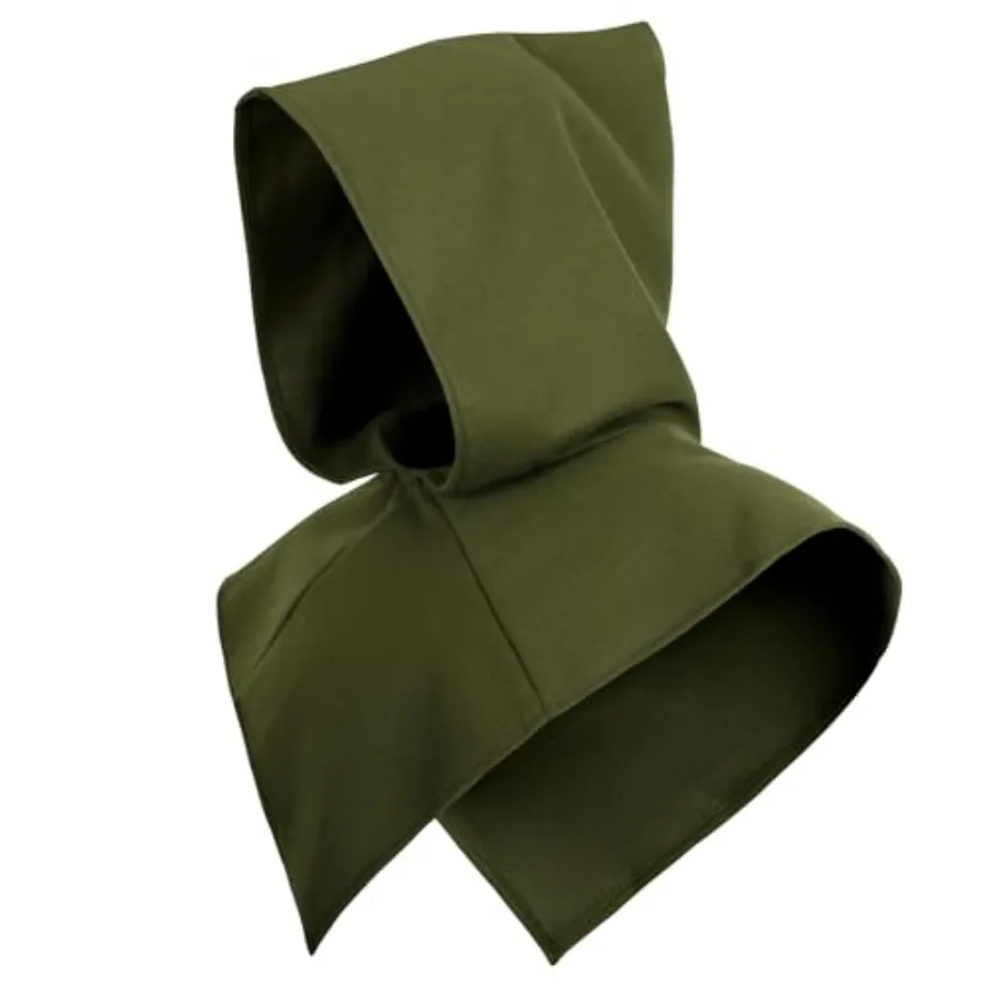 

UQJE Medieval Cowl Hood Renaissance Assassin Hood Halloween Short Hooded Cloak for Adult