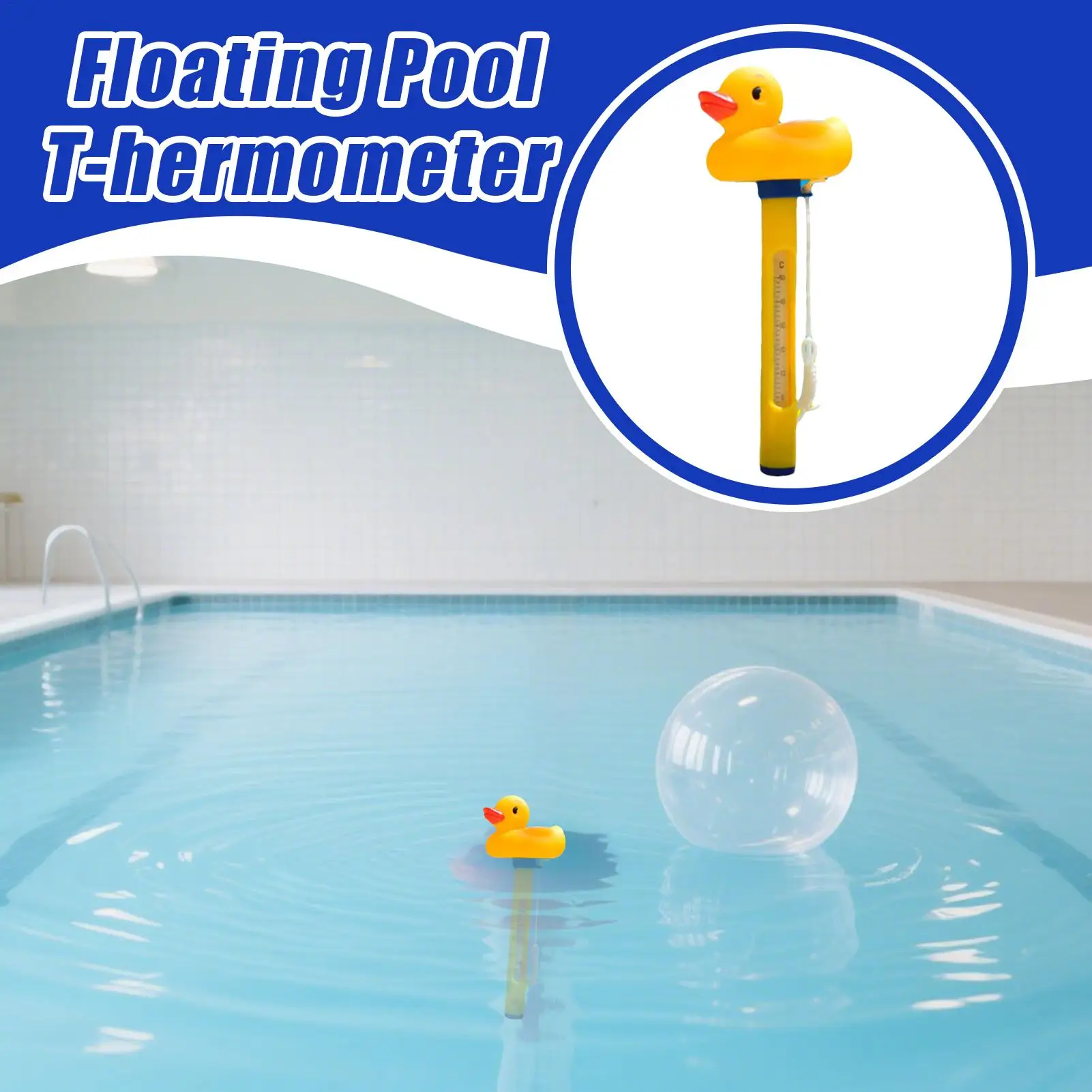 Pool Temperature Thermograph Floating Floating Swimming Pool Thermograph Precision Measurement Easy Read Tool For Women Men Kids