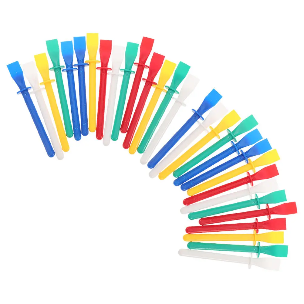 30Pcs Plastic Glue Spreaders Flexible Smear Sticks for Craft Adhesive Tools DIY Painting and Repair Sticks for Crafting