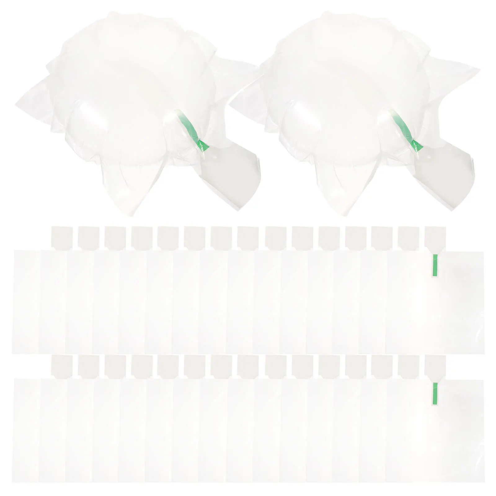 Bolsa de burbujas para sombrero, soporte interior de 12cm x 12cm, bolsas de embalaje moldeadoras inflables, accesorio portátil multiuso para sombrero, 100 Uds.