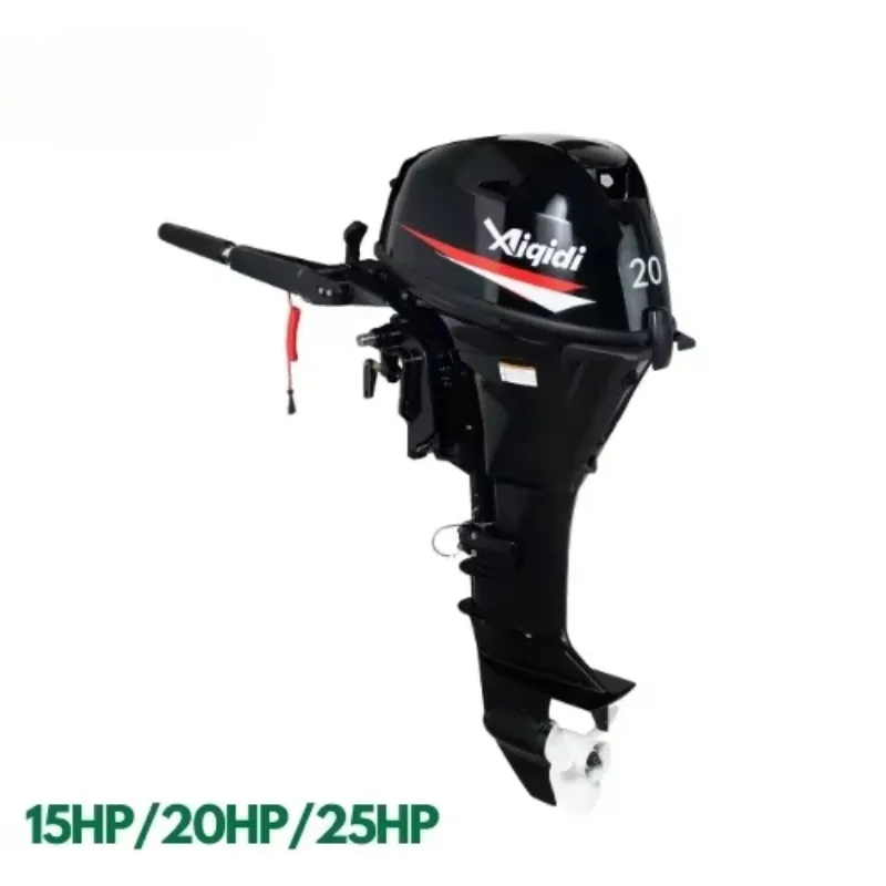 15HP 20HP 25HP 4 Stroke Outboard Motor Tiller Control Short & Long Shaft 2 Cylinder Water-cooled Trolling Motor Manual Starter