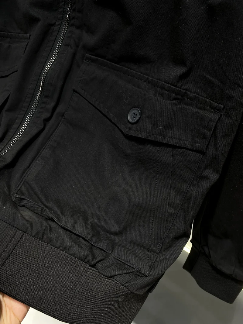 Waed 00% القطن سلاح الجو Jaet الرجال عادية بدوره إلى أسفل طوق A2 Sle ملابس خارجية العصرية الخريف الربيع معطف موسمي