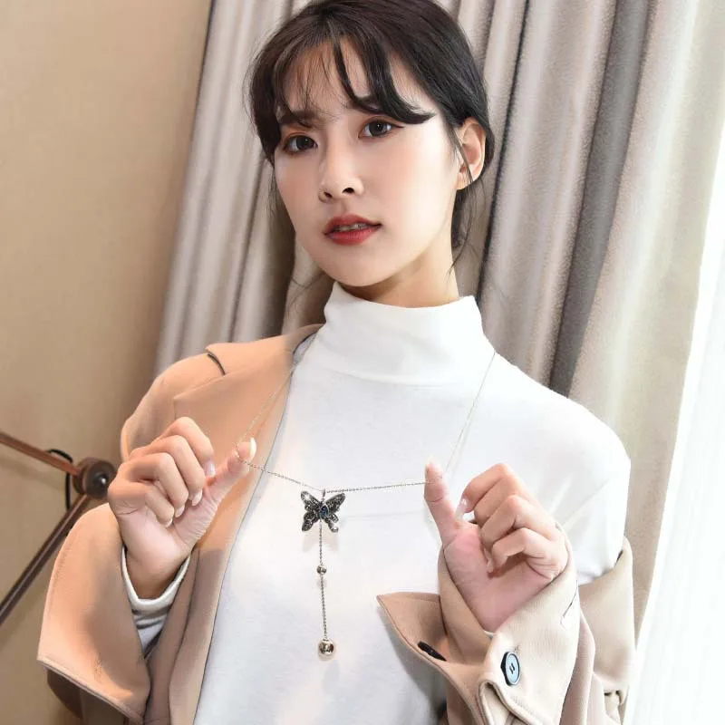 سلسلة سترة فراشة فاخرة خفيفة للخريف والشتاء سلسلة معلقة جديدة