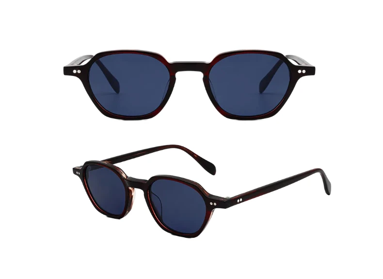 ChicOptix Retro Klassische Mode Frauen Sonnenbrille Männer Marke Designer Hohe Qualität Acetat Sonnenbrille UV400 Metall Scharnier Nylon Objektiv – Detail 14