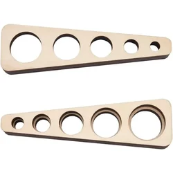 2pcs Wood Safety Eyes Insertion Tool Auxiliary Tool for Attaching Safety Eyes and Washers Eyeball Gauge Board Amigurumi Craft