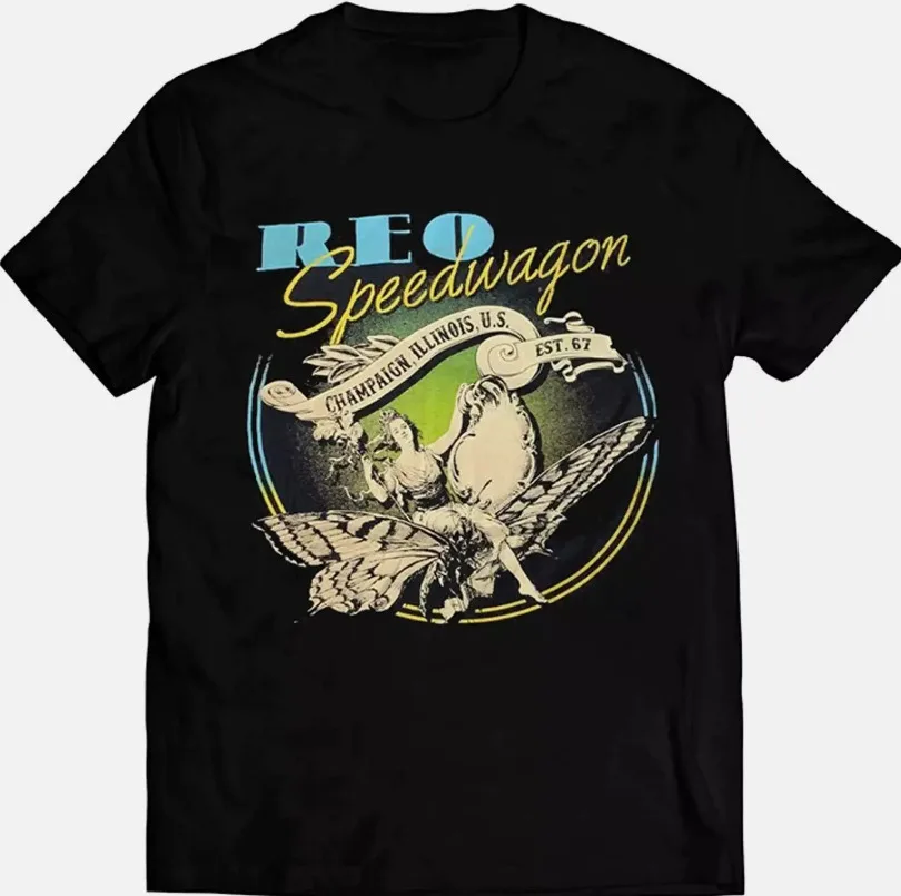 Reo Speedwagon Black Unisex Gift fans all size Shirt