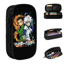 Hunter x Hunterアニメペンシルケース、かわいいペンホルダーバッグ、大きな収納、オフィスギフト、女の子と男の子