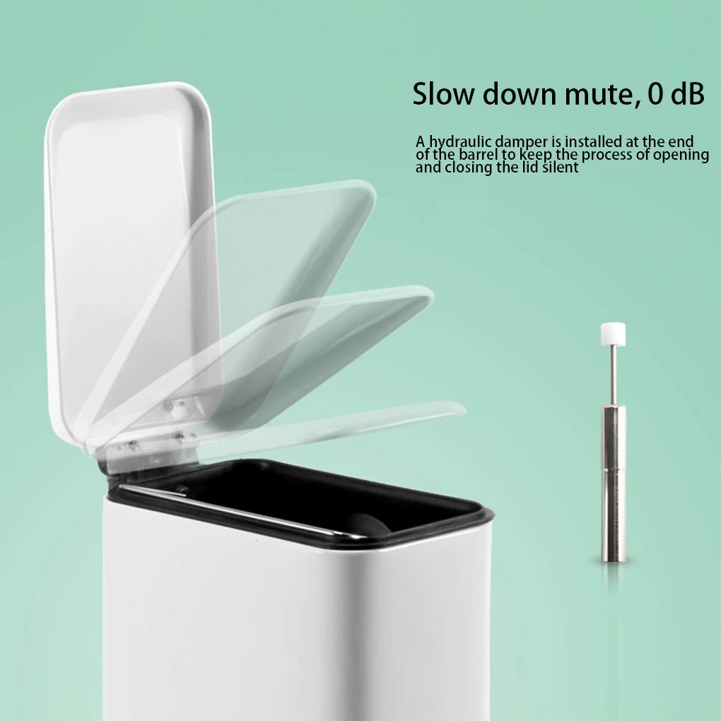 Convenient Stainless Steel Garbage Storage Bin For Any Space And The Bin Bag Will Not Run Off There Is A Handle On