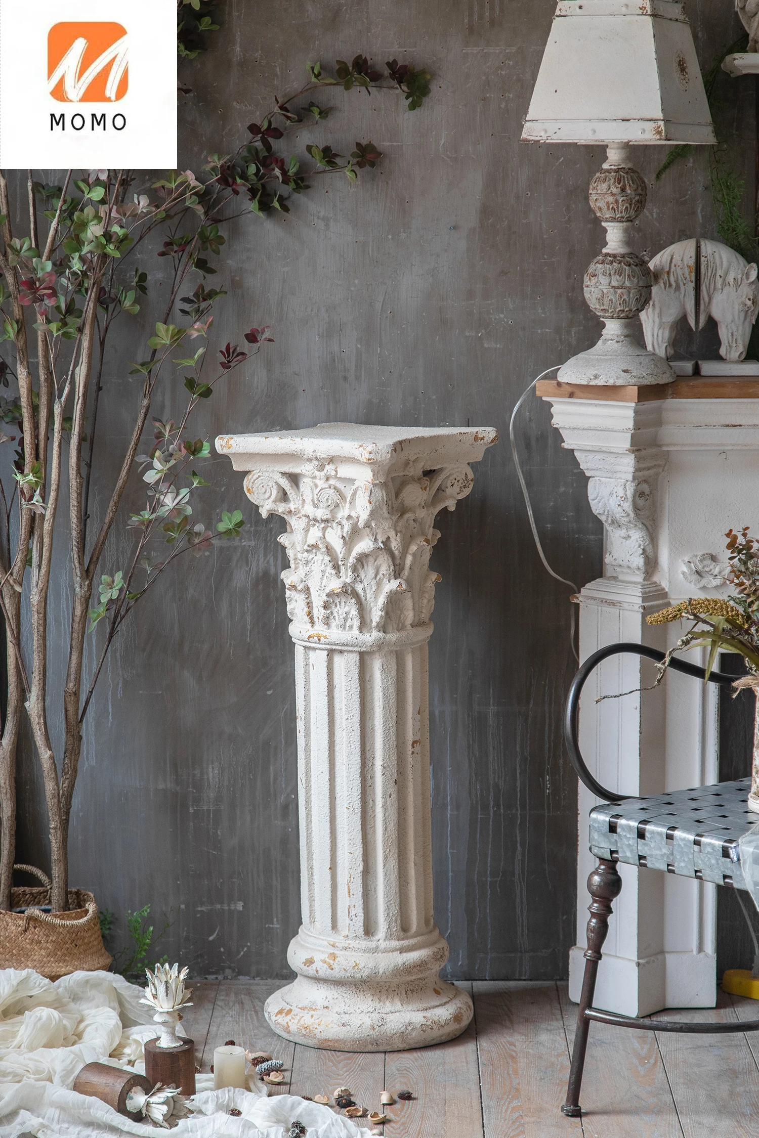 Large Interior Decoration Wedding Background Props Greek Stone Column Resin Decoration Home