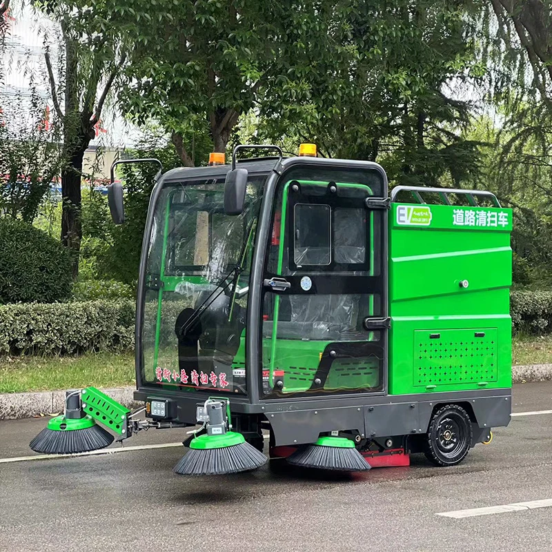 Customized 48V Multifunctional Low Noise Zero Emission CE Certified Municipal Community Electric Road Sweeper Sweeping Vehicle