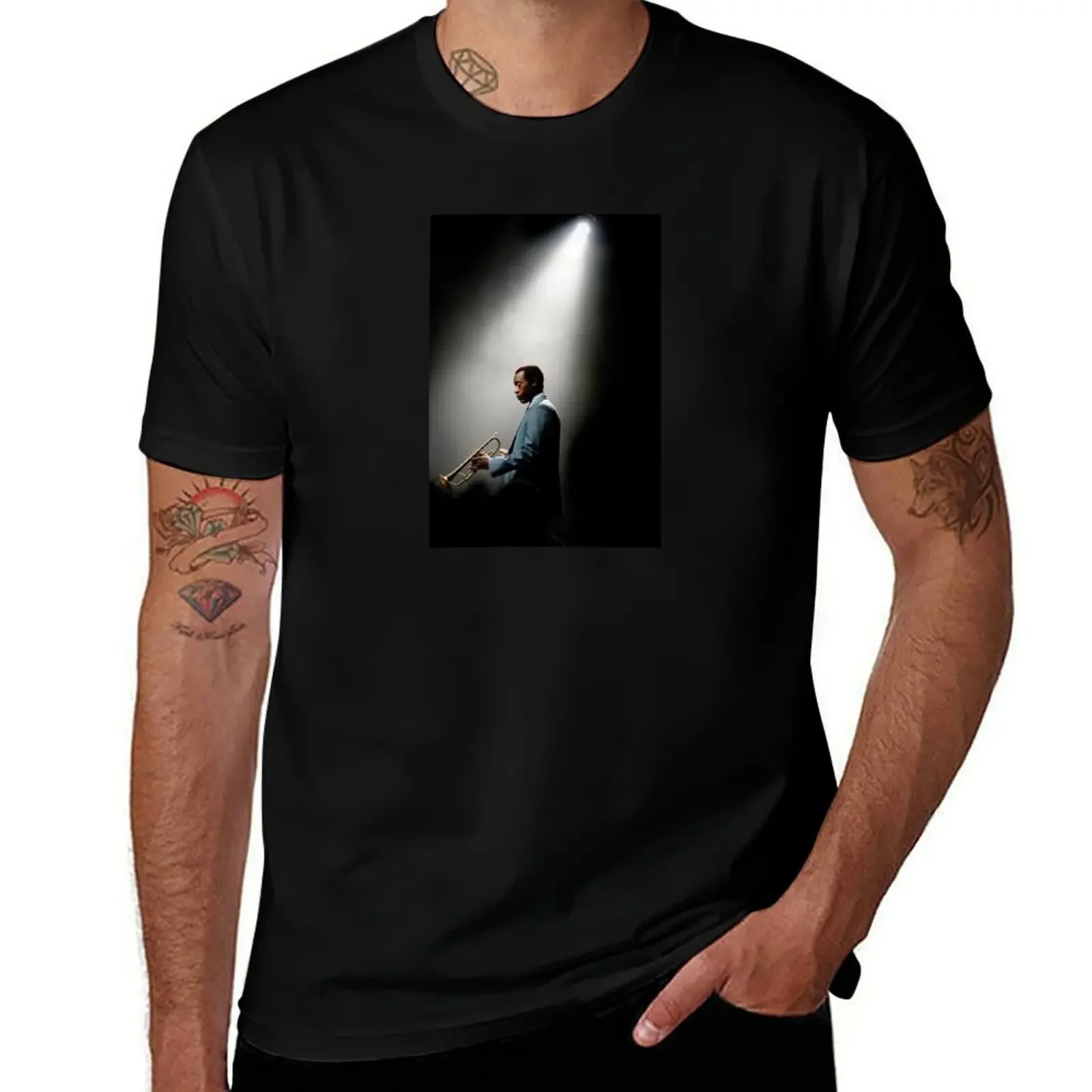 Miles Under the Spotlight T-Shirt anime tshirt quick drying anime oversized t shirt men clothing