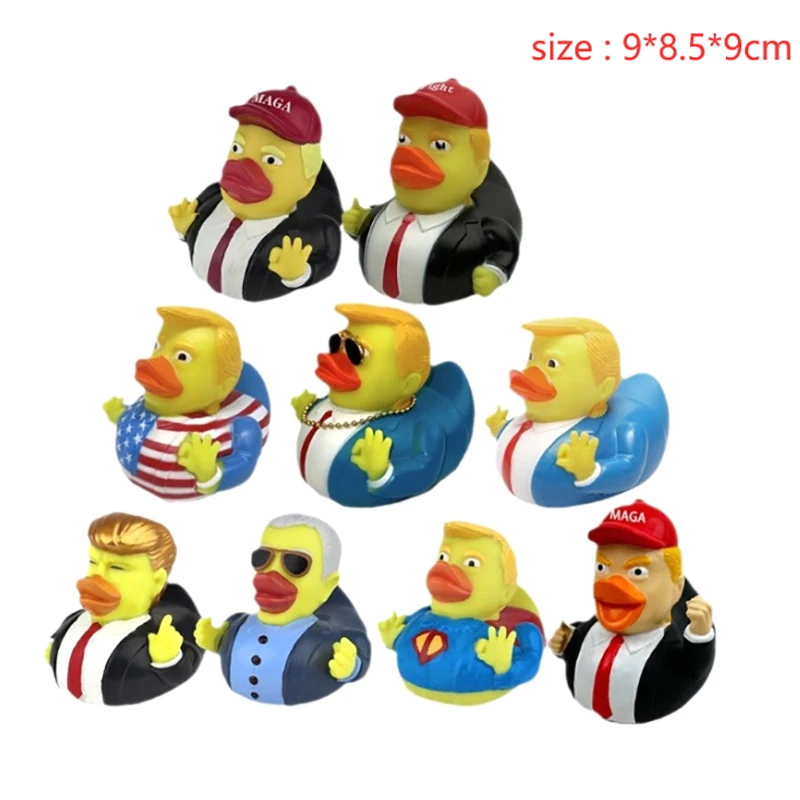 Trump Rubber Duck Bath Toy Shower Water Floating Baby Toy Water Toy Shower Duck Child Bath Float Water Squeezing Sound Doll