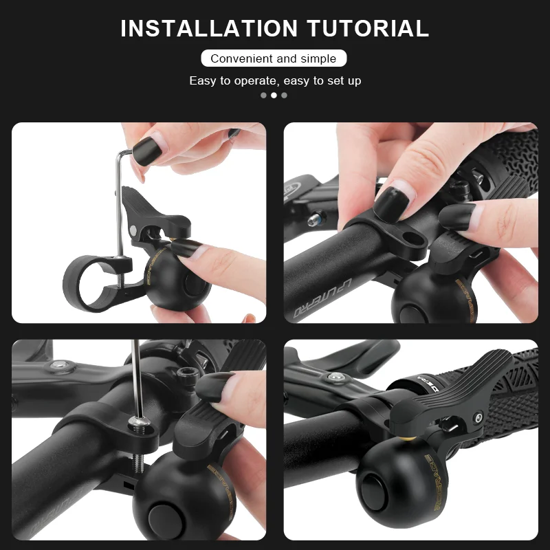 Timbre RIDERACE cobre para bicicleta con sonido nítido y seguridad