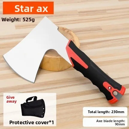 

Household tree chopping, firewood chopping axe, fire outdoor mountain cutting axe, high hardness and not easy to roll the blade