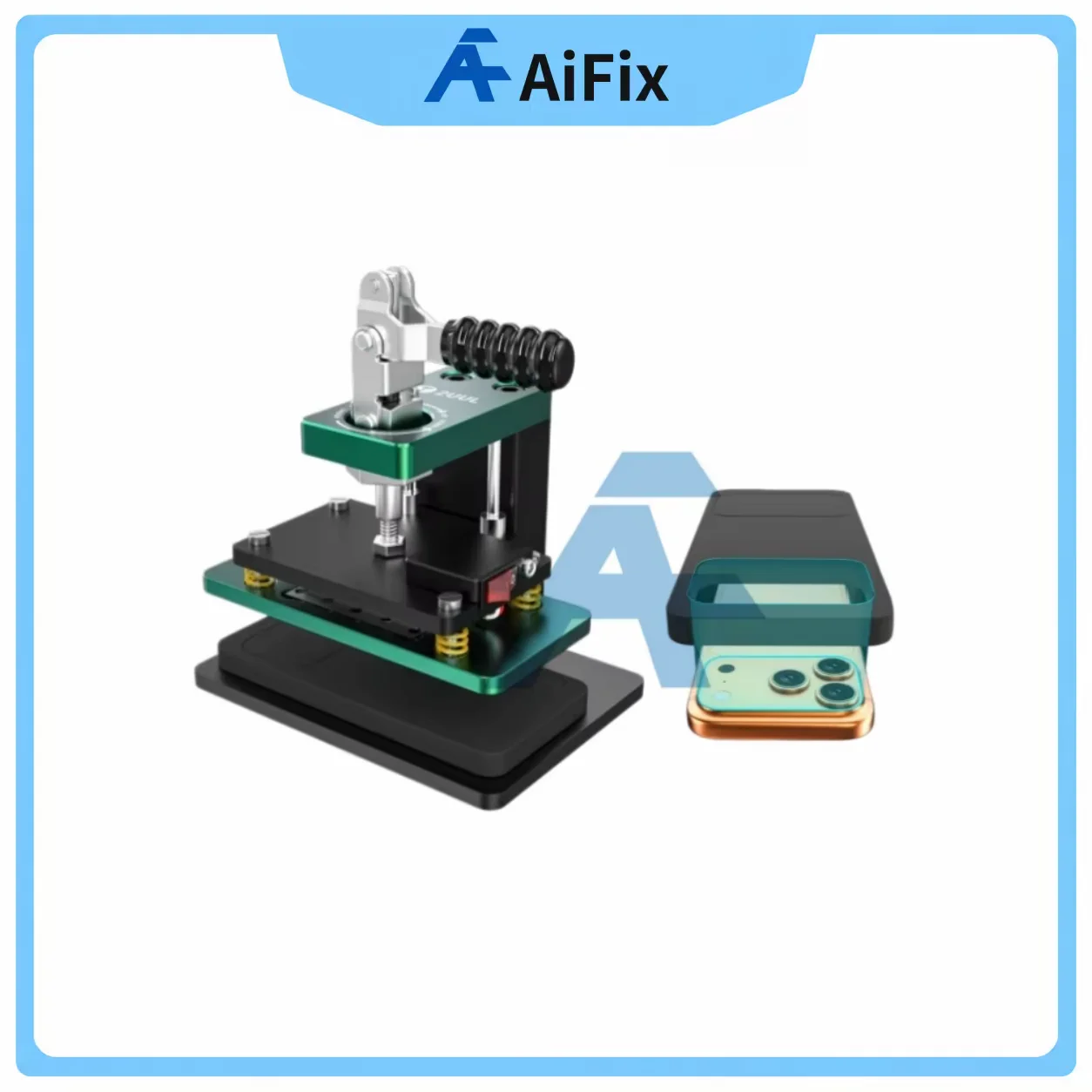 2uul-da07-mini-heated-press-station-with-flip-down-clamp-rotary-adjustable-screen-pressure-machine-for-mobile-phone-repair