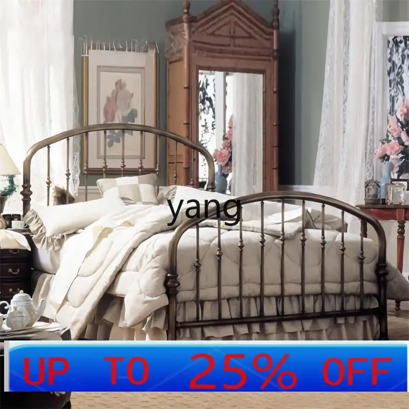 

LCX Iron Art Bed Simple Modern Double Light Luxury Style Single Iron Frame Bed