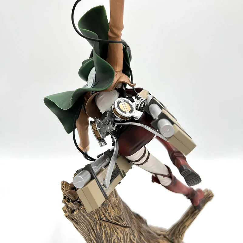 29cm ARTFX J Attack on Titan Anime Figure Mikasa Ackerman Action Figure Shingeki no Kyojin Levi Ackerman Figurine Model Doll Toy