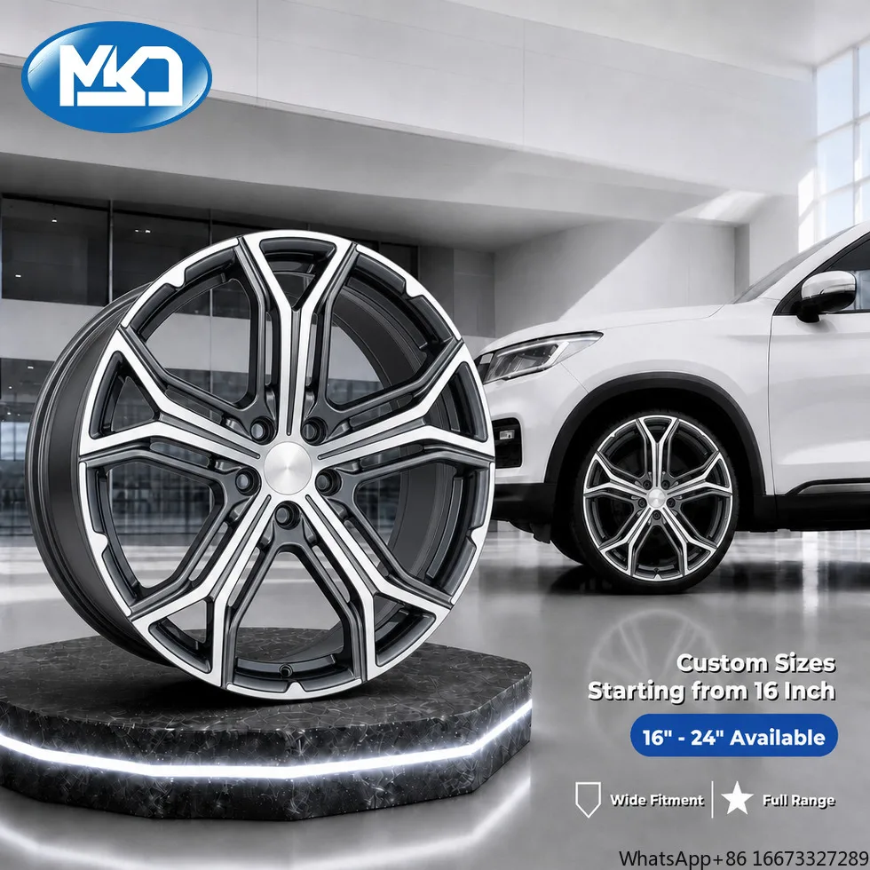 6061-T6 Aluminum Alloy Forged Wheel 20 Inch 5x114.3 Y Spoke Black Machined Face for Masera Private Label Custom Design