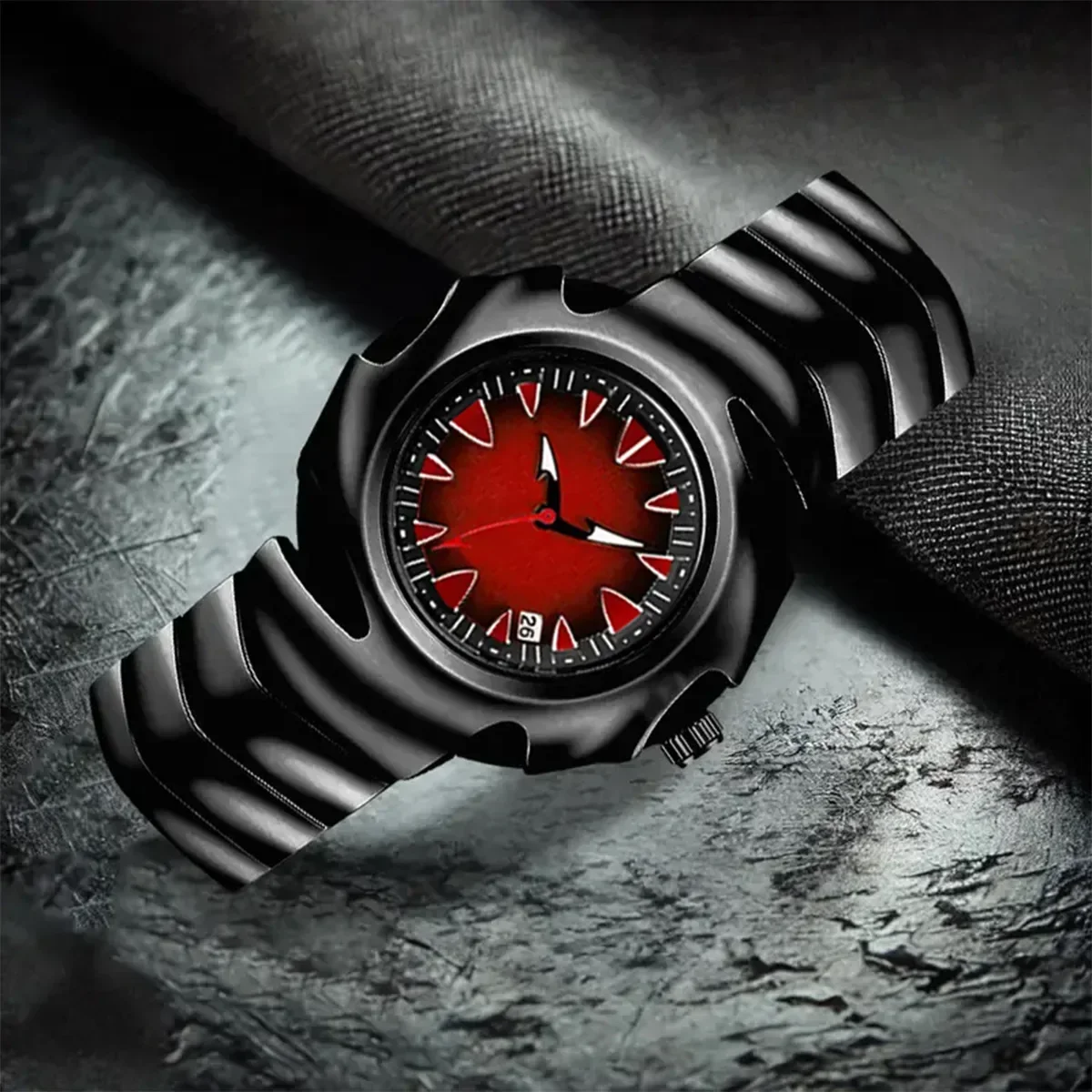 

Y2K Unique Original Shaped Blade Watches Men watch Fashion Brand Ins Niche Design Creative Quartz Waterproof Dress Wristwatches