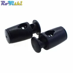 25 pz/pacco Cavo di Plastica Blocco Fermacorda e ganci Cilindro Barile Toggle Clip Per Accessori di Abbigliamento/Borse/Dalla di Scarpe