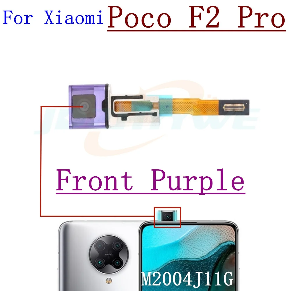 Rear Front Camera For Xiaomi Poco F2 Pro Frontal Selfie Facing Main Back Camera Module Flex Cable Parts