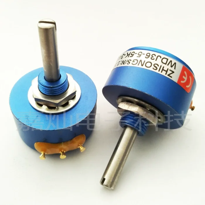 

Original new 100% WDJ36-5 round shaft 30mm precision conductive plastic electrodeless rotary potentiometer 5K (SWITCH)