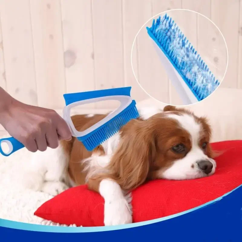 Scraper Sweeper Broom Floor Plastic Pet Hair Remover Indoor Mini Dustpan Dog Cleaning Tool