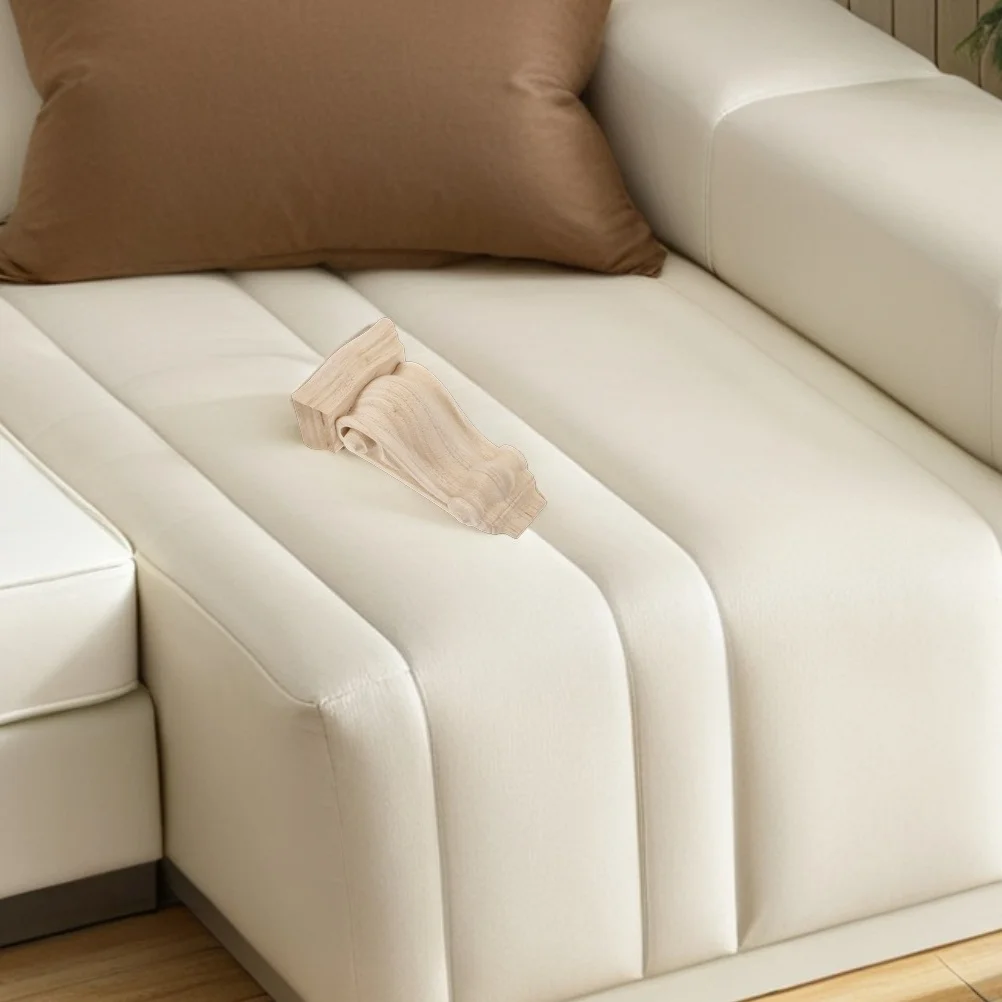 

European Style Wooden Corbel Carving Decorative Roman Column Corner Flower Appliques Home Decor Walls Doors Windows