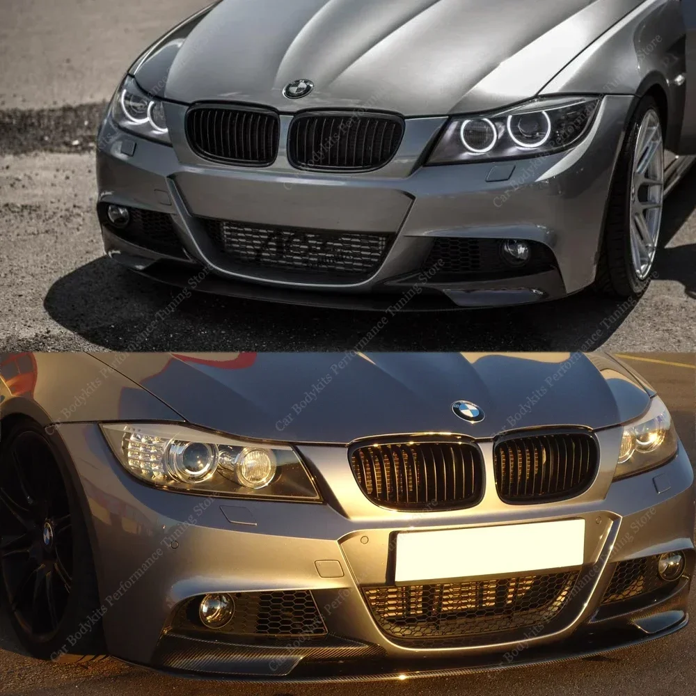 For BMW E90 E91 M-Tech Lci Front Bumper Splitter Lip For 3 Series 325i 330i 320d 330xi 335xi Spoiler 2009-2012 Bodykits Tuning