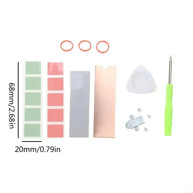 Y8AC NVME 2230 2280 SSD Mounting Bracket Shield Holder untuk 5515