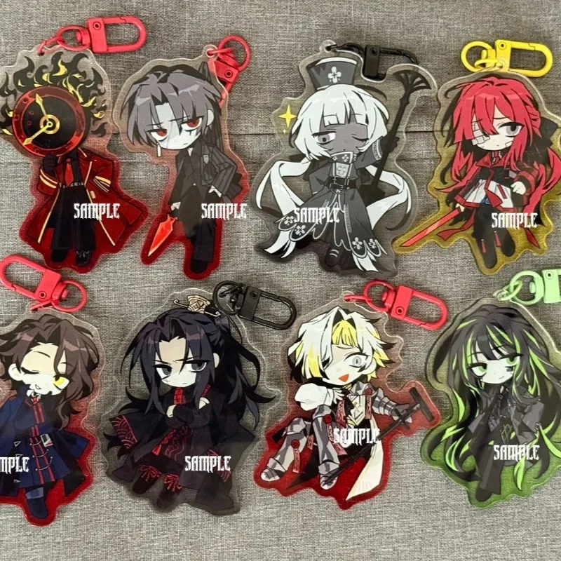 Anime Limbus Company Acrylic Keychain Dante Keyirng Bag Charm Pendant Accessory Toys Collection Ornament Friends Gift Cosplay