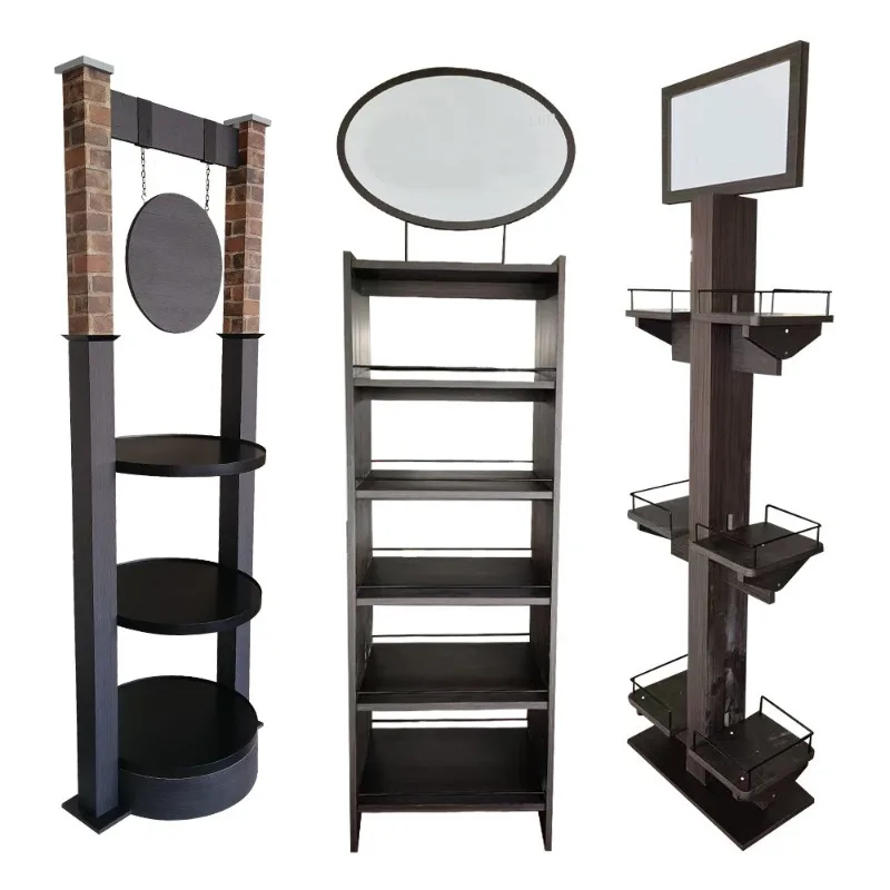 Wooden display rack Wood grain  rack Multi-layer, red wine display cabinet Wood grain  cabinet, wooden display