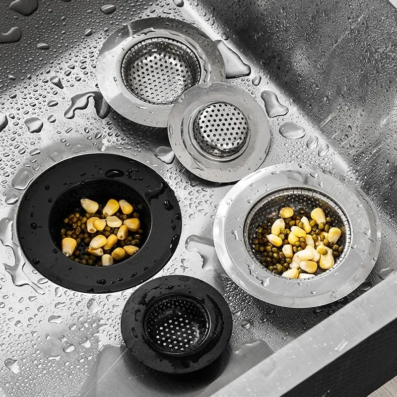 

Stainless Steel Sink Filter Mesh Shower Floor Drain Hair Catcher Stopper Food Slag Drainer for Kitchen Bathroom Accessories