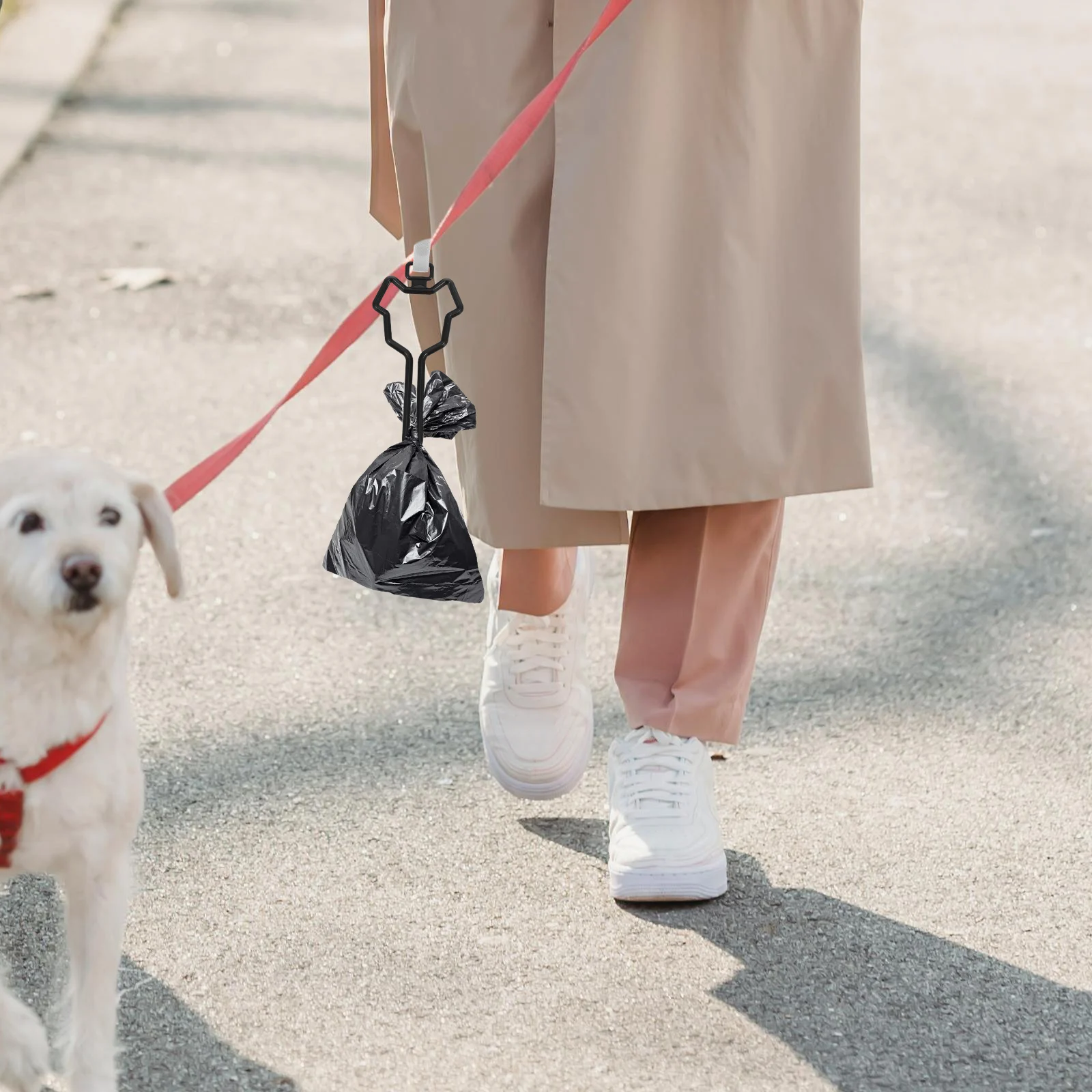 

Pet Waste Clip Holder for Leash Dispenser Dog Bag Holder For Leash Black Cute Travel Poop Dog ABS Durable H Free Walking Cleanup
