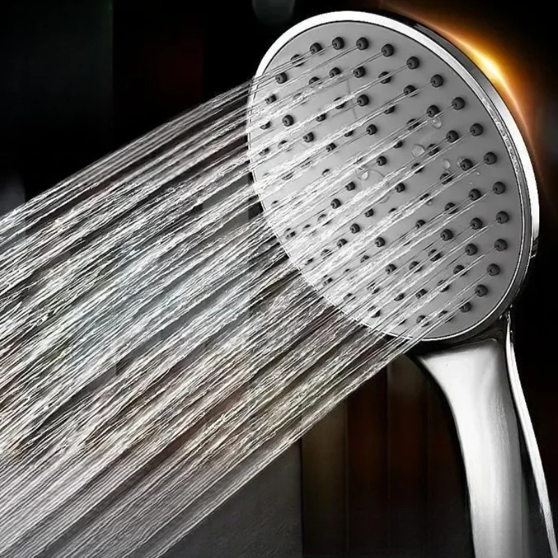 رأس دش منزلي، ملحقات الحمام، رأس رش محمول، مخرج مياه كبير للاستحمام والغسيل، رذاذ برأس واحد #1