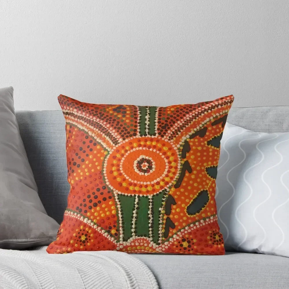 

Aboriginal dot art - resting Throw Pillow covers for pillows christmas ornaments 2025 Cusions Cover Luxury Pillow Case pillow
